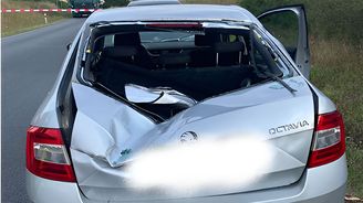 U Rokycan vrazil větroň do osobního auta. Pilot zemřel, oktávka měla zničenou záď. U Rokycan vrazil větroň do osobního auta. Pilot zemřel, oktávka měla zničenou záď.