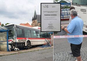 Kubíček (†7) zemřel ve Slaném pod koly autobusu: Řidič Karel poslal omluvný dopis, uznal, že chyboval.