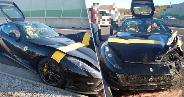 Marián jel provětrat své ferrari: Skončil ve svodidlech, škoda je téměř 4 miliony!