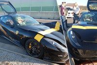 Marián jel provětrat své ferrari: Skončil ve svodidlech, škoda je téměř 4 miliony!