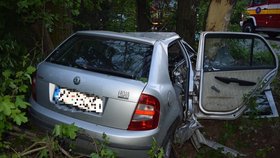 Děsivá nehoda: Fabie zůstala k nepoznání, mladý řidič nepřežil