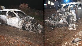 Muž (43) přejel v Brně chodce, pak ujel a odstavené auto podpálil.