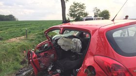 Řidička na Českobudějovicku vjela pod kamion, ten zavalil další dvě auta: Jejich posádky zázračně přežily