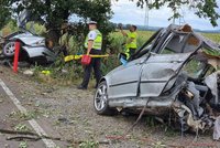 Mladík jel v BMW příliš rychle: Vyletěl ze zatáčky a zemřel po nárazu do stromu