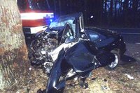 Tragická autonehoda: Opilý muž narazil autem do stromu!