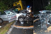 Smrtelná nehoda na Táborsku: Mladý řidič na mokré silnici narazil do stromu. Zemřel ve vrtulníku