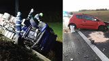 Na Svitavsku zemřel při nehodě řidič: Nepřežil čelní srážku s kamionem!