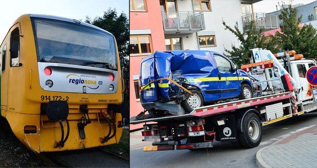 V Dejvicích se srazil vlak s autem: Strojvedoucí nadýchal jedno promile