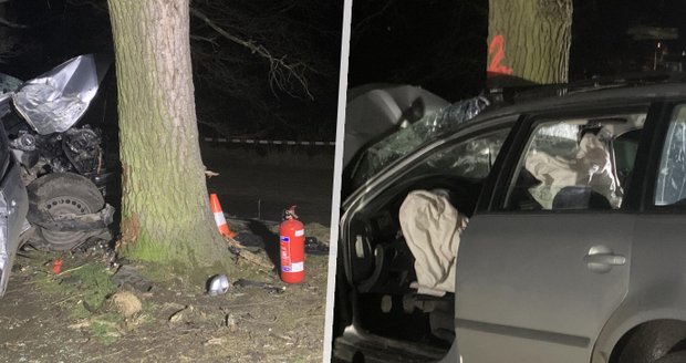 Tragédie u Staňkova: Auto se třemi muži narazilo do stromu, nikdo nepřežil. Co stojí za nehodou?