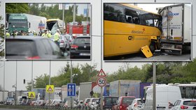 Nehoda autobusu Student Agency: Srazil se s kamionem, 20 zraněných!