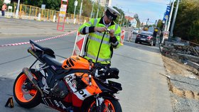 Policista fotí místo nehody