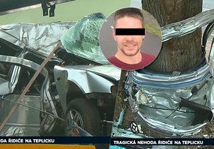 Řidič (†30) osobního auta nepřežil autonehodu: Narazil bokem do stromu