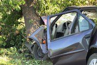 Tragická smrt na Karlovarsku: Mladý řidič narazil do stromu