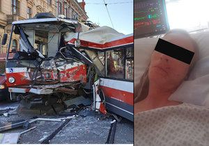 Simona Ševčáková (32) utrpěla při nehodě tramvaje a trolejbusu v Brně zlomeninu lícní kosti a posunula se jí i čelist.