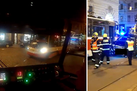 Tramvaje v Lazarské skříply auto: Mrazivé video z kabiny! Tramvaják Josef popsal průběh nehody