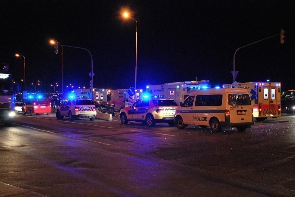 Nehoda v Praze 9