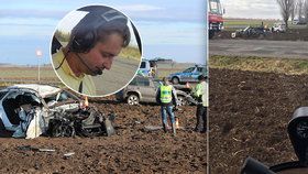 Pilot Tomáš letěl náhodou kolem drsné nehody u Vrbčan: Ti chlapi měli pořádný štěstí, prohlásil