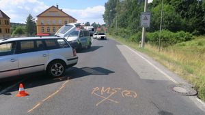 Šofér na Jablonecku vyháněl z auta včelu: Střetl se s protijedoucím autem!