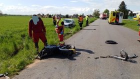 Tři motorkáři havarovali na Plzeňsku: Nejmladší z nich srážku nepřežil 