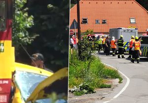 Srážka vlaku a osobního vozidla u obce Zápy skončila smrtí.