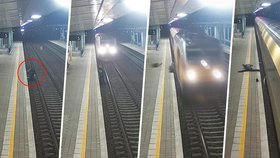 Drastické video z Kuřimi: Muž hledal v kolejišti cigarety, smetl ho vlak!