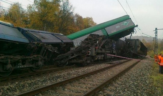 Nehoda vlaku, ilustrační foto