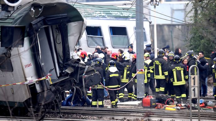 Nehoda vlaku v Itálii