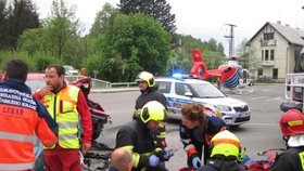 Nehoda tří aut v Rožnově pod Radhoštěm