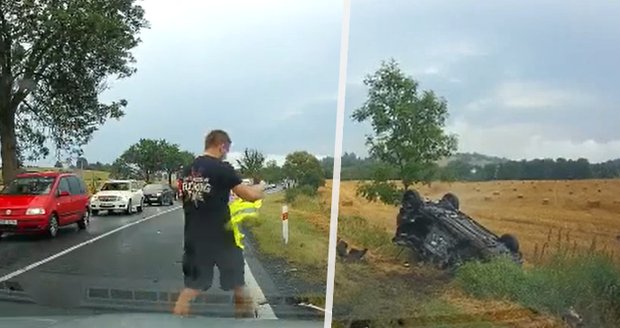 Dozorce Honza zachránil řidičku v bezvědomí: Přímo před ním se srazila s kamionem! 