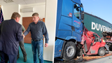 Miroslav se připletl do hororové nehody 36 aut na dálnici D5: Záchranářům přišel poděkovat za pomoc