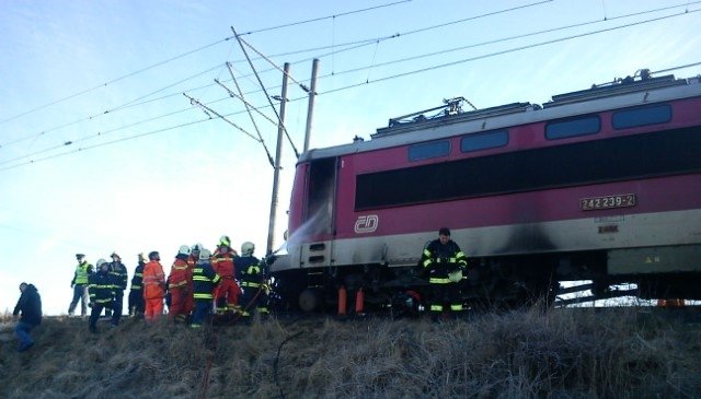Vlaková nehoda se stala v pondělí kolem 8. hodiny