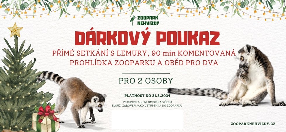 Dárkový poukaz, Zoopark Nehvizdy