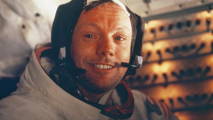 Neil Armstrong na palubě Apolla 11