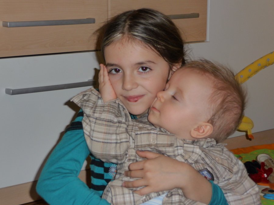 Kategorie Nej sourozenci: 2. místo - 4194 hlasy - Michaela a Tomášek (9 let a 1 rok)