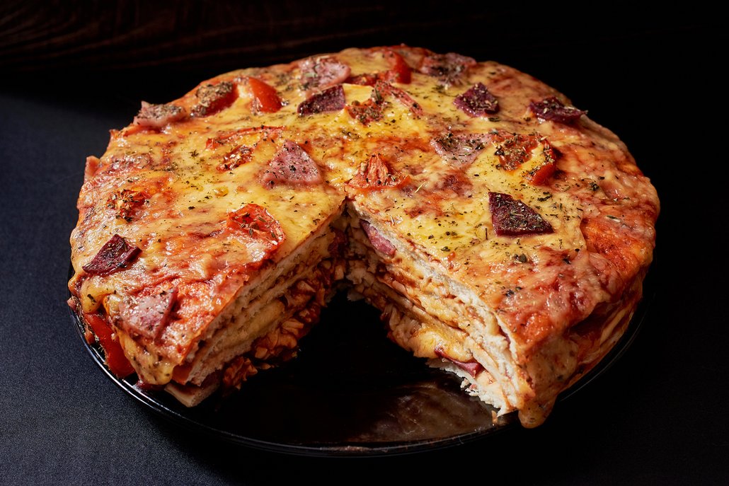 Pizza je oblíbená, ale když jich dáte několik na sebe, umístění na žebříčku nejhorších jídel je zajištěno.