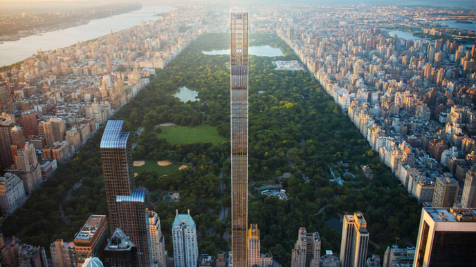 Na jižním okraji Central Parku vyrostl nejštíhlejší mrakodrap na světě.