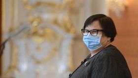 Ministryně spravedlnosti Marie Benešová (za ANO) během jmenování nového předsedy Nejvyššího soudu