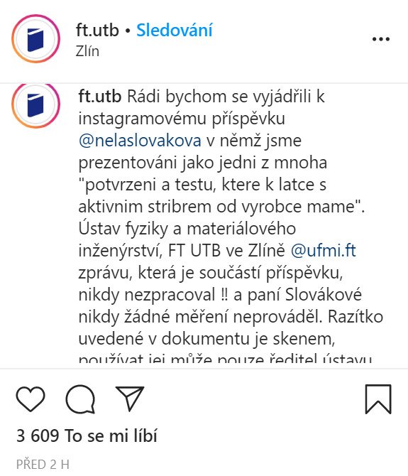 Fakulta se vyjádřila k příspěvku Nely Slovákové