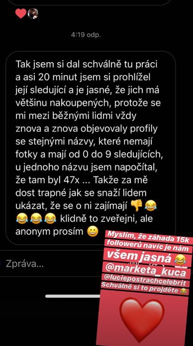 Amatérští detektivové odhalují pravdu o Neliných fanoušcích na instagramu.