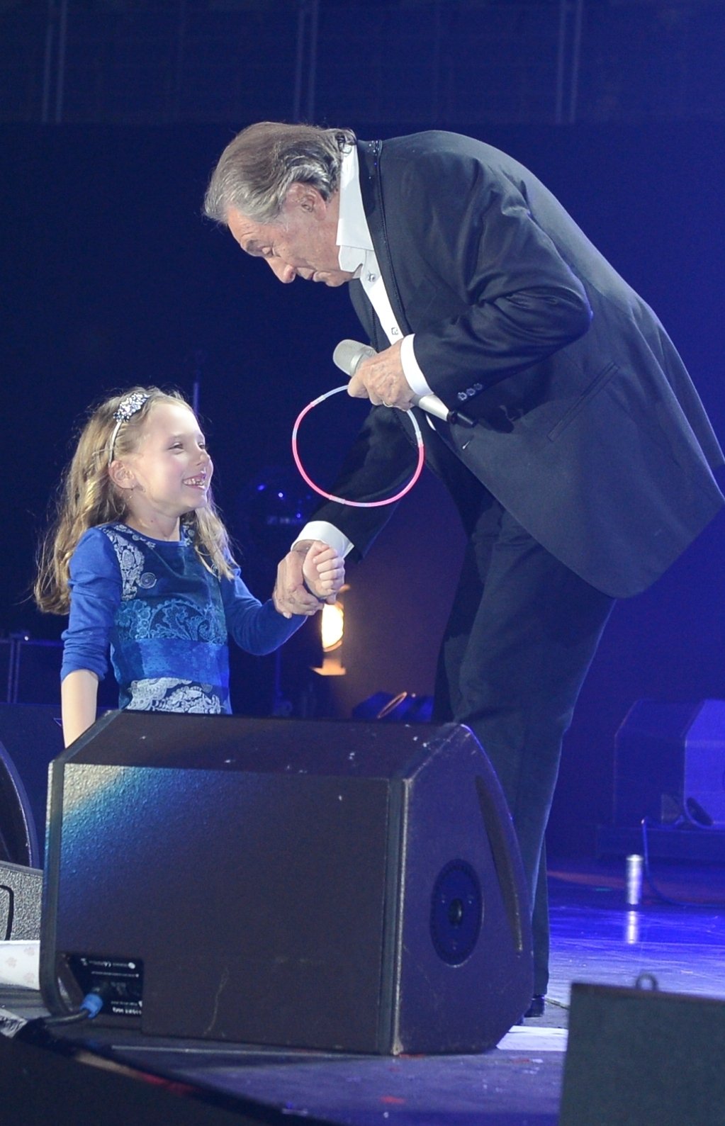 Gottova dcera Nelly Sofie: Už coby sedmiletá na tátově koncertě v O₂ areně.