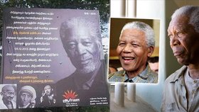 Ty vo*e, to není Mandela! Velká ostuda: Spletli si ho s Morganem Freemanem