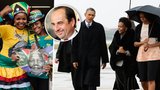 Slavní hosté piety za Mandelu: Obama, princ Charles i Bono z U2! Z Česka letěl Kohout