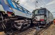 U Němčic nad Hanou na Protějovsku došlo ke srážce osobního vlaku s nákladním. (31.7.2021)