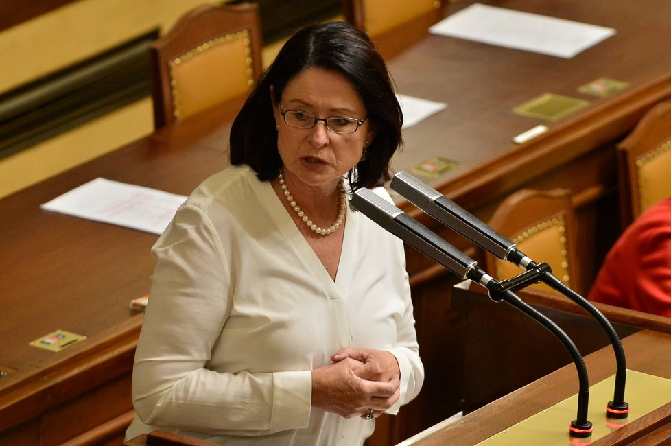 Miroslava Němcová (ODS) se rovněž přihlásila do rozpravy ohledně ústavní žaloby na prezidenta Miloše Zemana (26.09.2019)