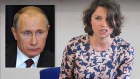 Žanna Němcovová, dcera ruského politika Borise Němcova, a ruský prezident Vladimir Putin