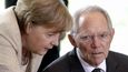 Německá kancléřka Angela Merkelová a ministr financí Wolfgang Schäuble