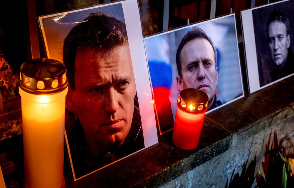 Němci uctili památku Alexeje Navalného (16.2.2024)