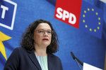 Předsedkyně německé sociální demokracie (SPD) Andrea Nahlesová.