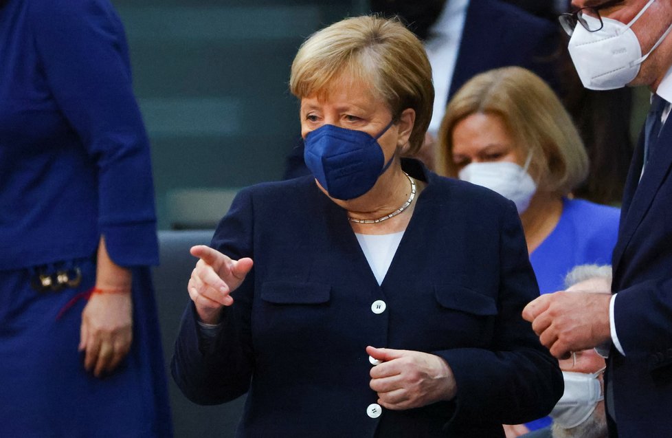 Končící kancléřka Angela Merkelová.