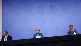 Tisková konference německé kancléřky Angely Merkelové (10.8.2021)